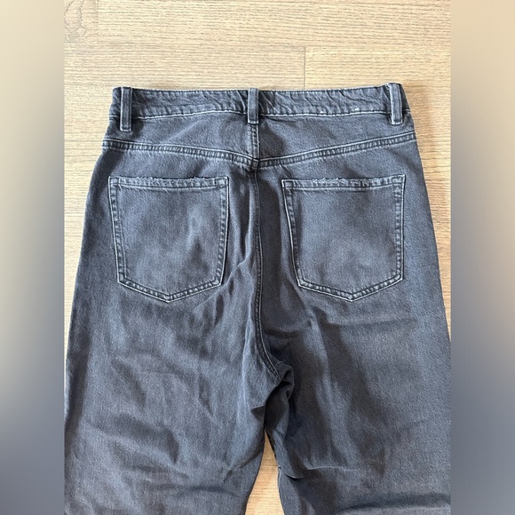 Garage Wide Leg Black Distressed Jeans-Size 9 - Picture 4 of 8